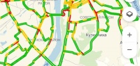 Четырехбалльные пробки образовались в Нижнем Новгороде утром 22 ноября 